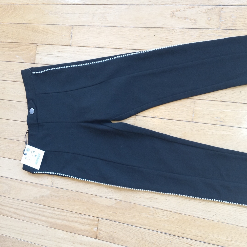 New Zara leggings.pearl outer detail design girls 11-12